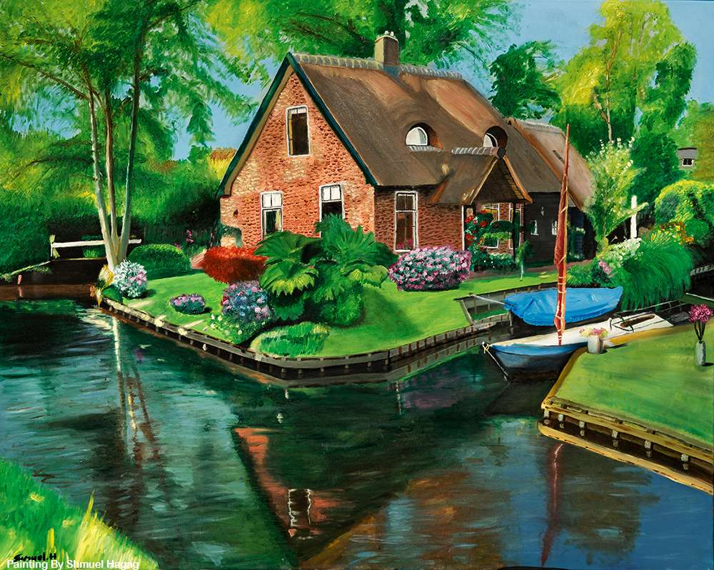 Canal în Olanda puzzle online