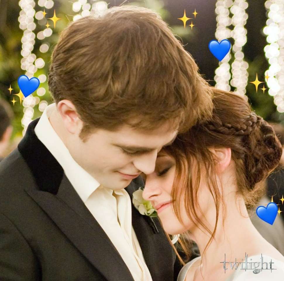 Edward Cullen och Bella Swan pussel på nätet