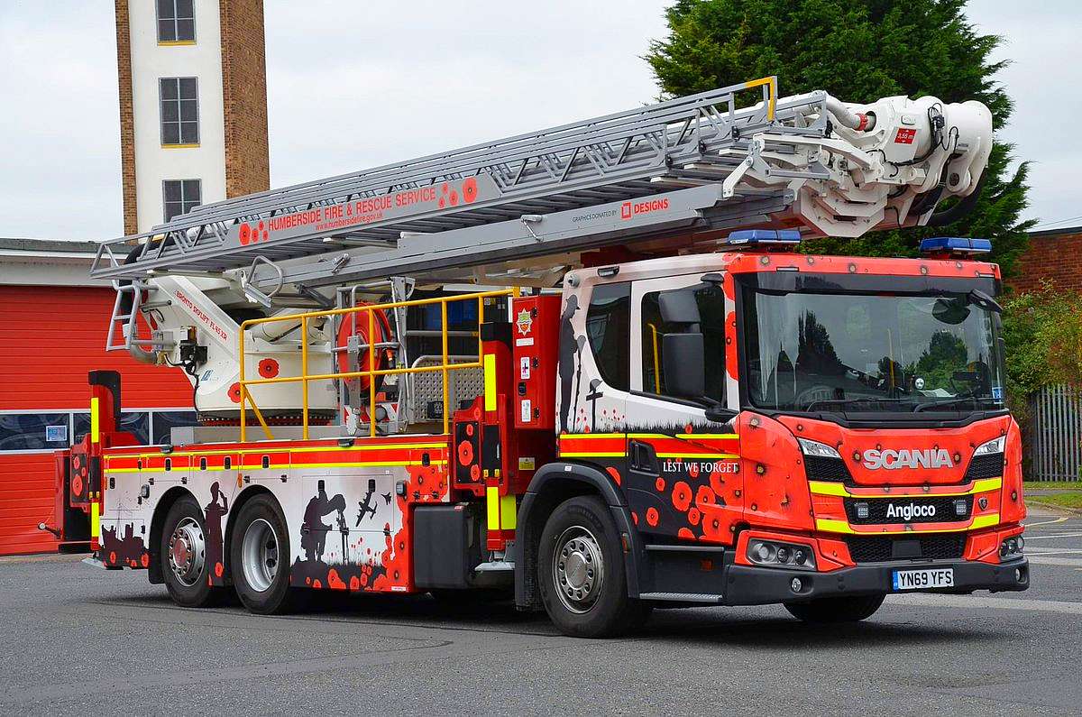 Humberside hasičský vůz online puzzle