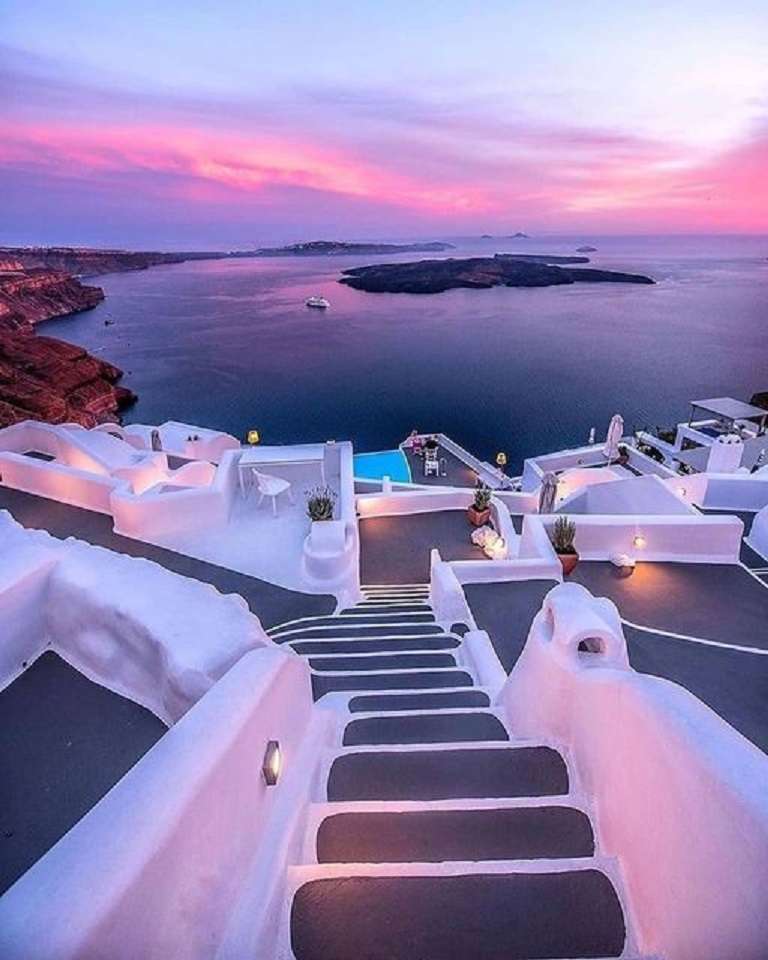 Görögország.santorini. kirakós online