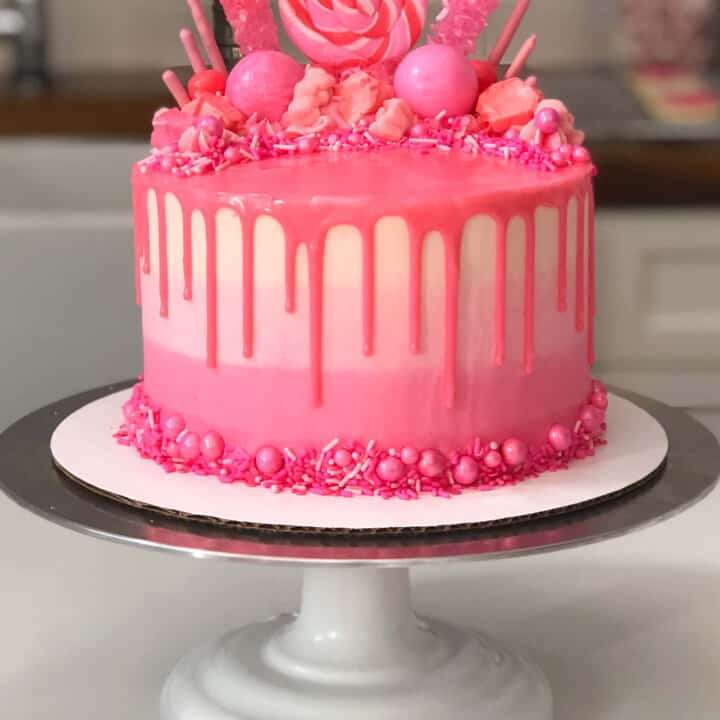 Розова торта онлайн пъзел