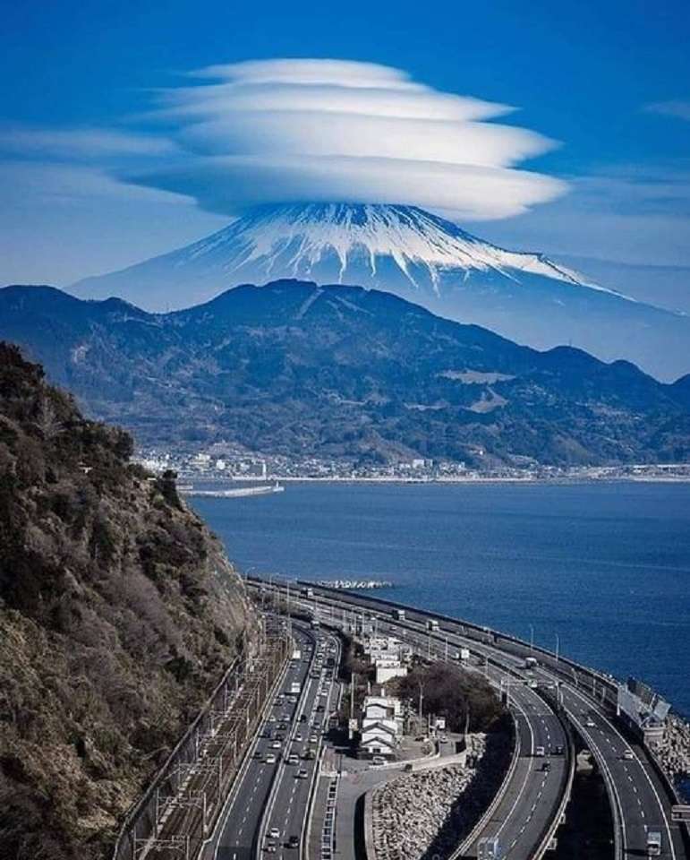 Планина Фуджи. онлайн пъзел
