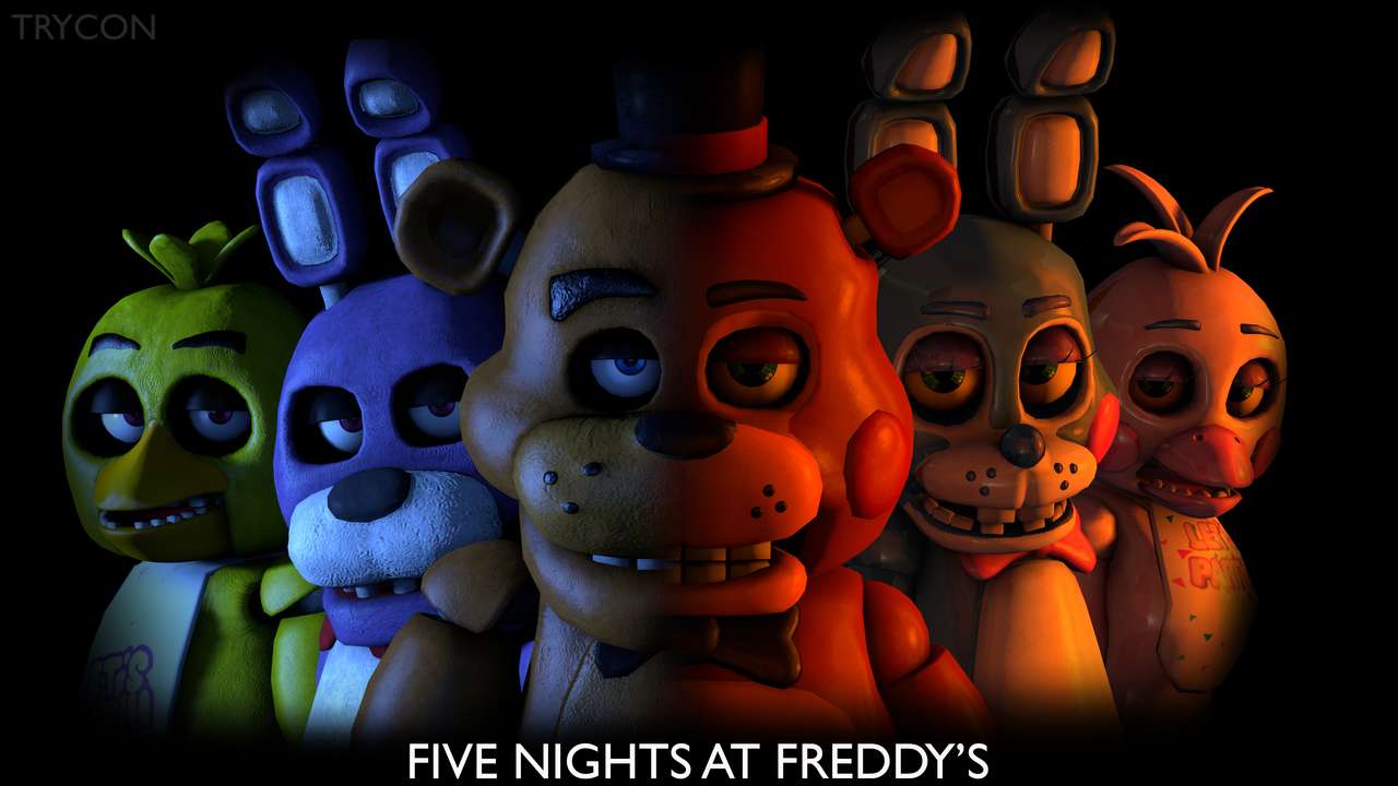 Five Night Freddy 1 online puzzle