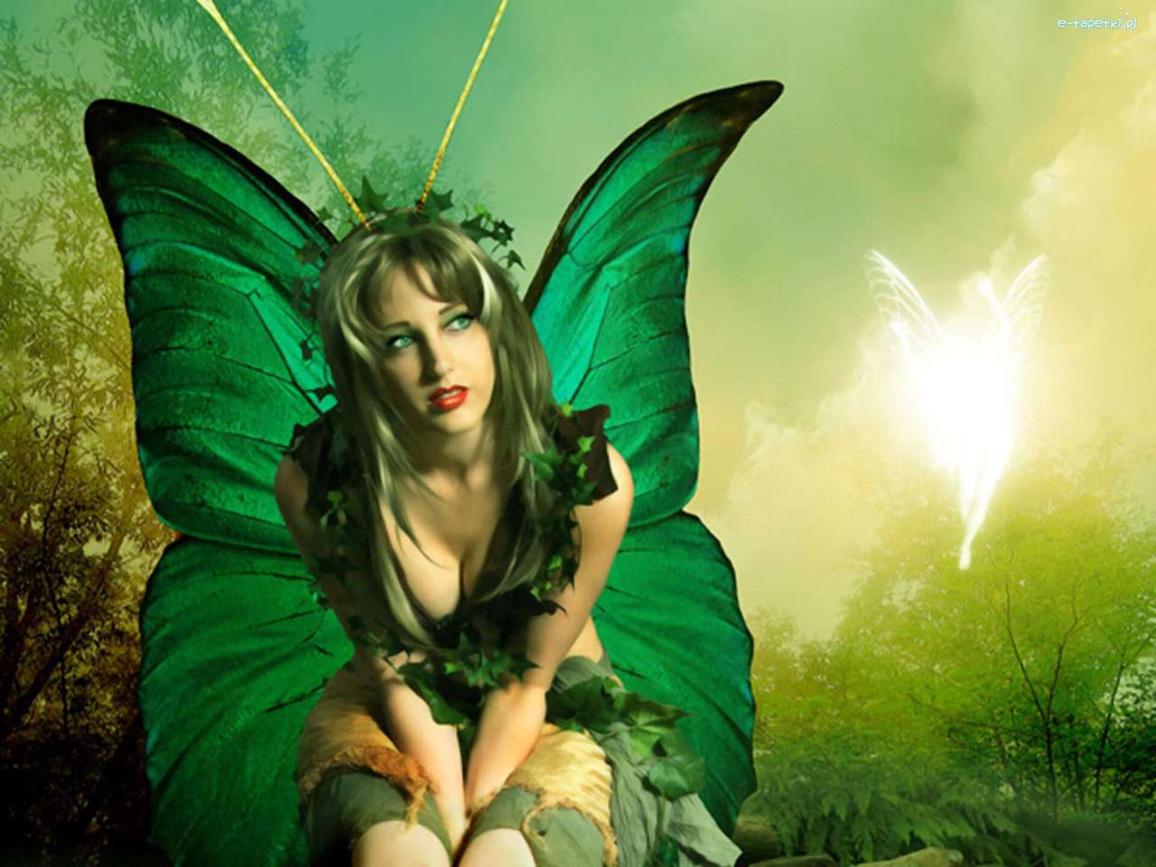 Graphic-Green Fairy - Schmetterling Puzzlespiel online