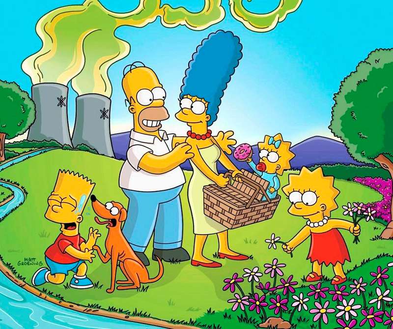 Familia Simpson puzzle online
