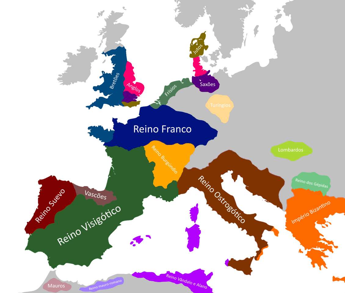 Harta Europei jigsaw puzzle online