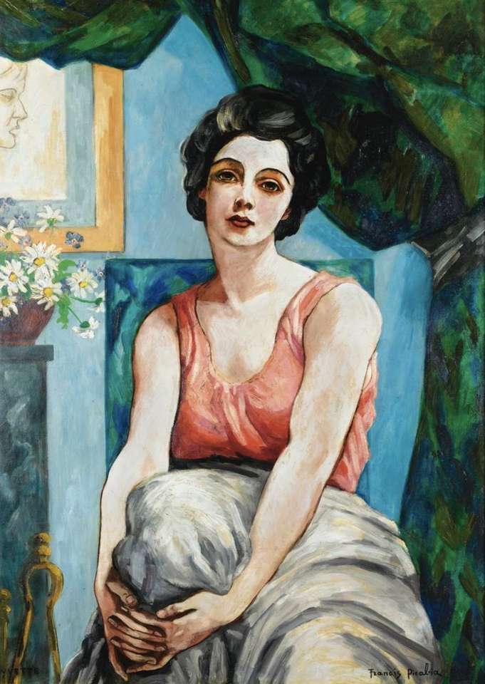 "Retrato de Yvette" (1942) de Francis Picabia quebra-cabeças online