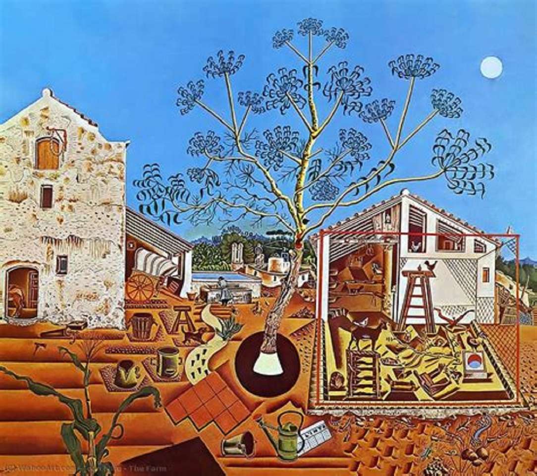 "Το αγρόκτημα" (1922) του Joan Miro παζλ online