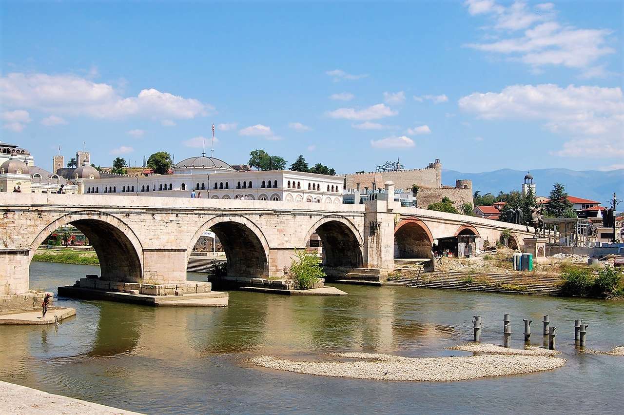 Skopje huvudstad i Nordmasedonia Pussel online