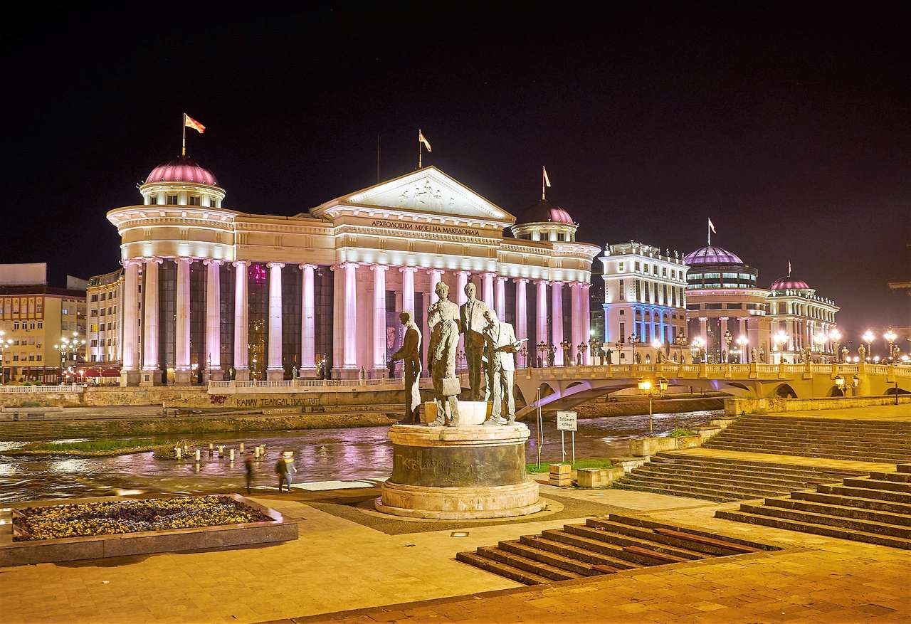Skopje Hauptstadt von Nordmazedonien Online-Puzzle
