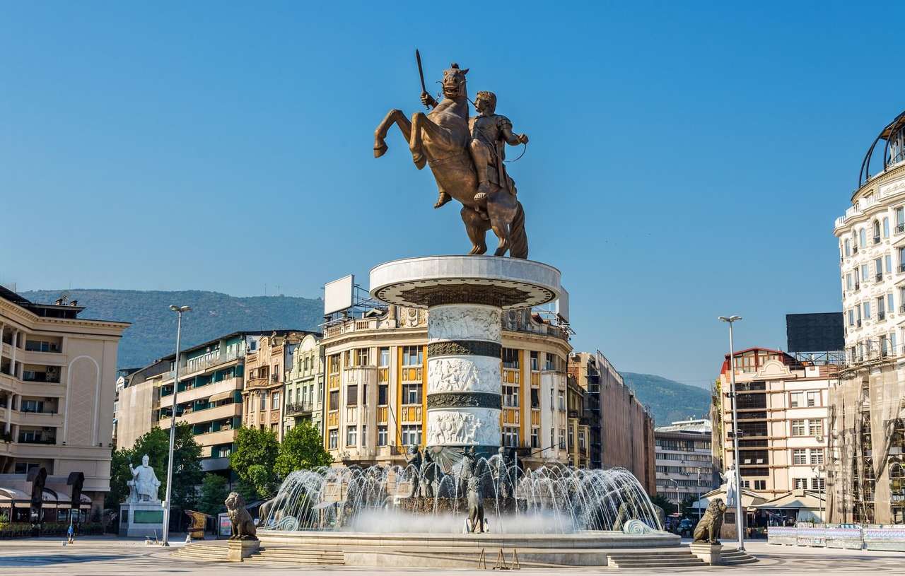 Capitalul Skopje din Nordmasedonia jigsaw puzzle online