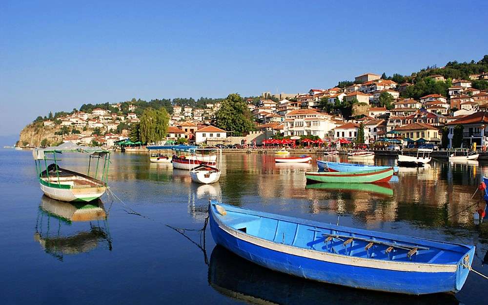 Ciudad de Ohrid en Nordmasedonia rompecabezas en línea