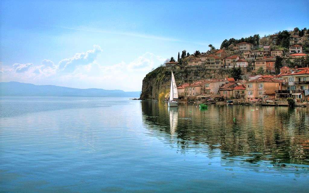 Cidade de Ohrid em Nordmasedonia quebra-cabeças online