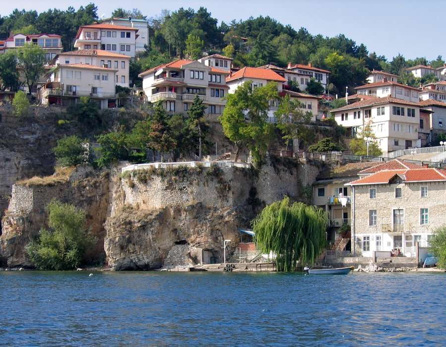 Cidade de Ohrid em Nordmasedonia puzzle online