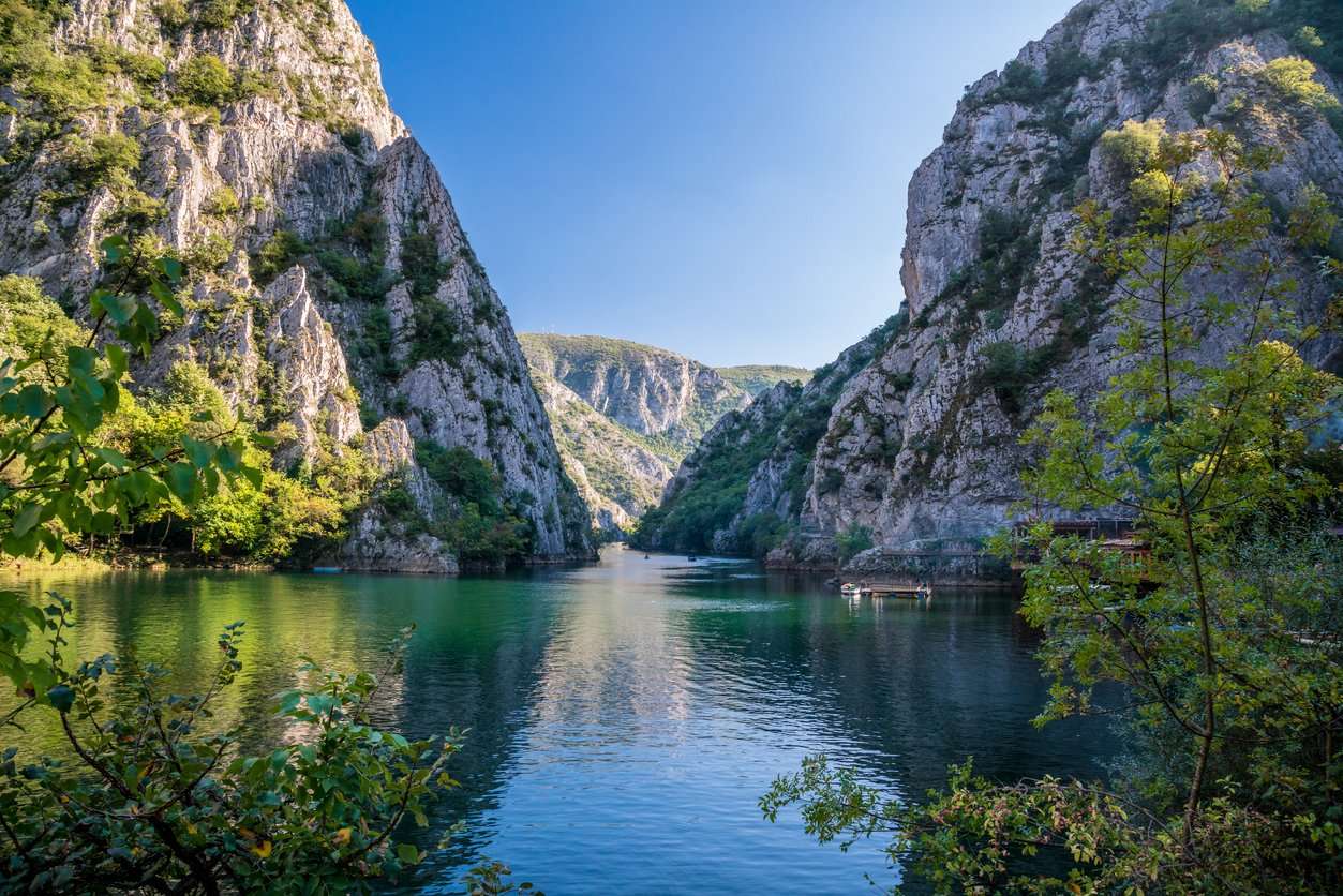 Каньйон Матка в Північній Македонії онлайн пазл