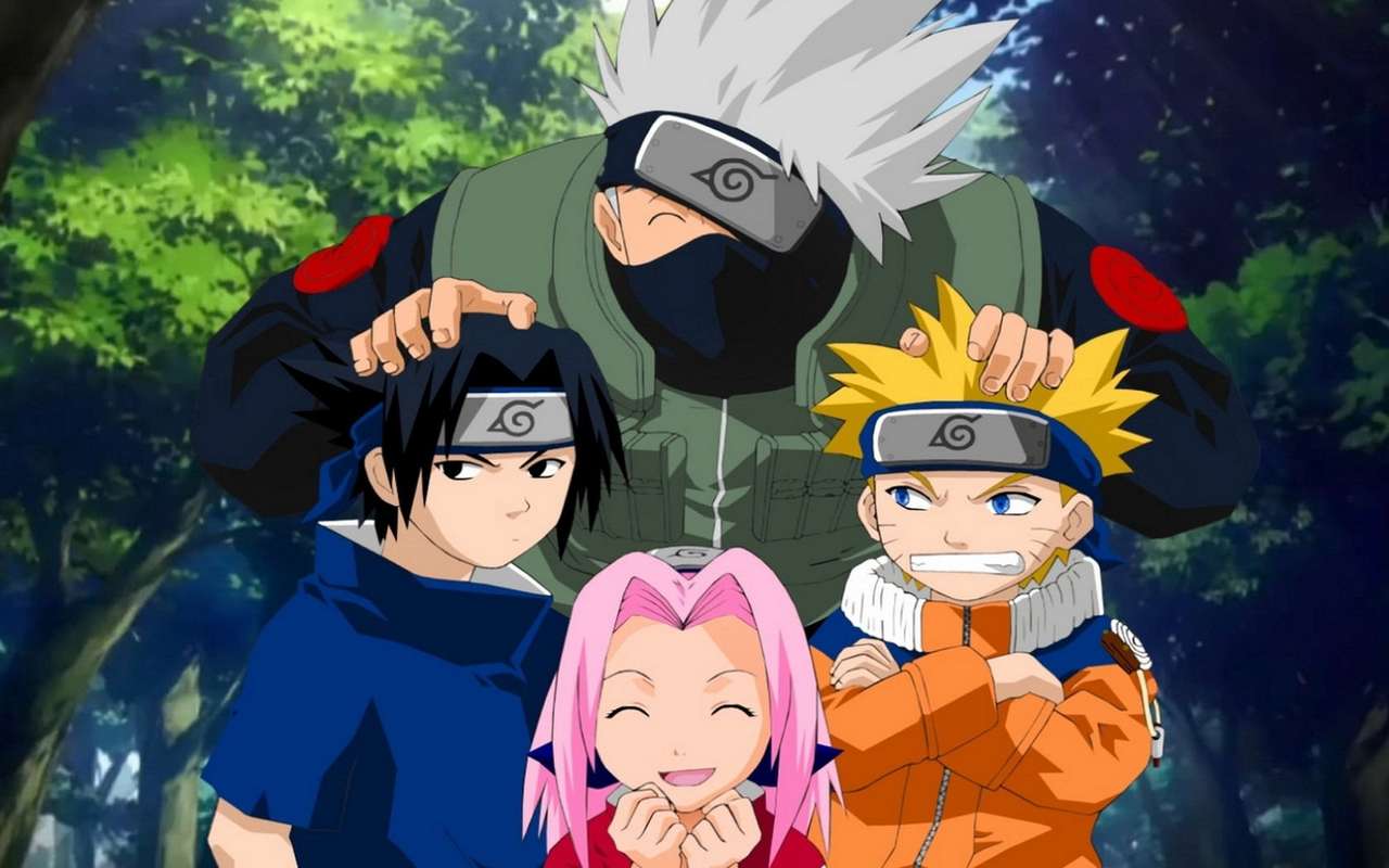 Naruto-team 7 pussel på nätet