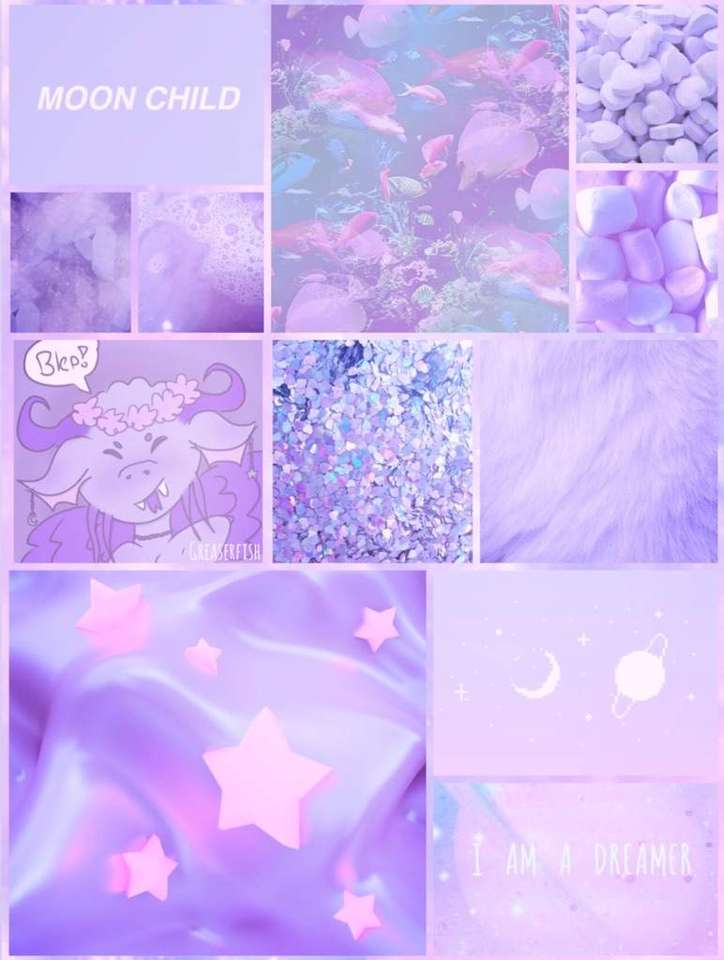 紫の壁紙 オンラインパズル