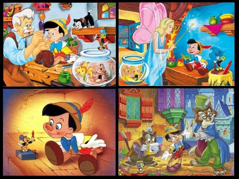 Geschichte von Pinocchio. Online-Puzzle