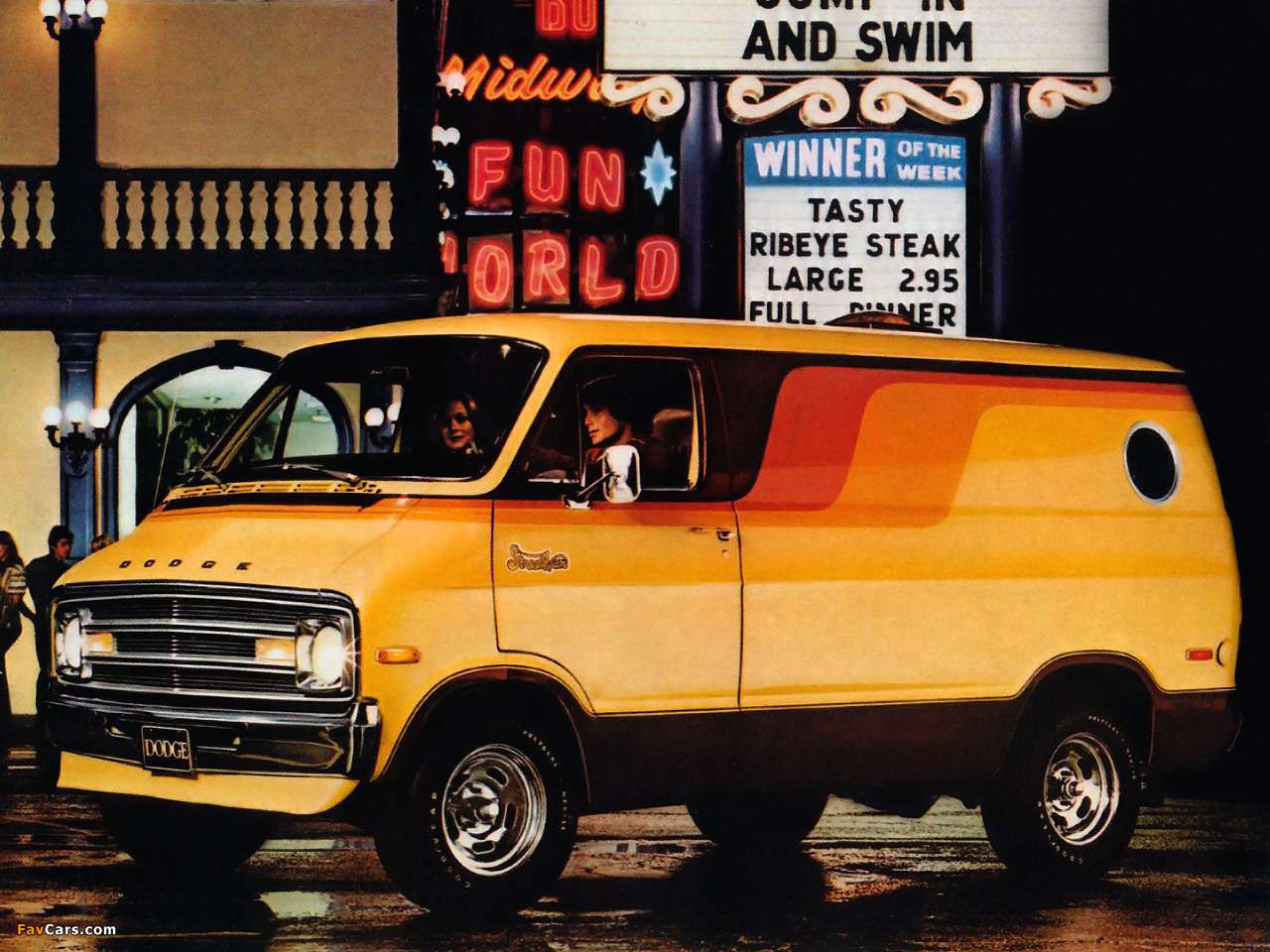 1976 Dodge Street van Pussel online