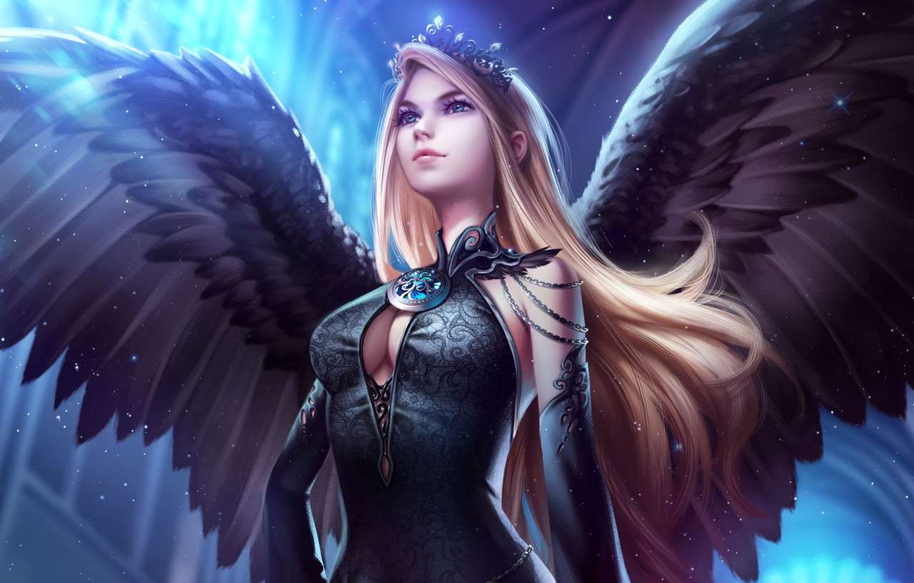 Fantasie engel legpuzzel online
