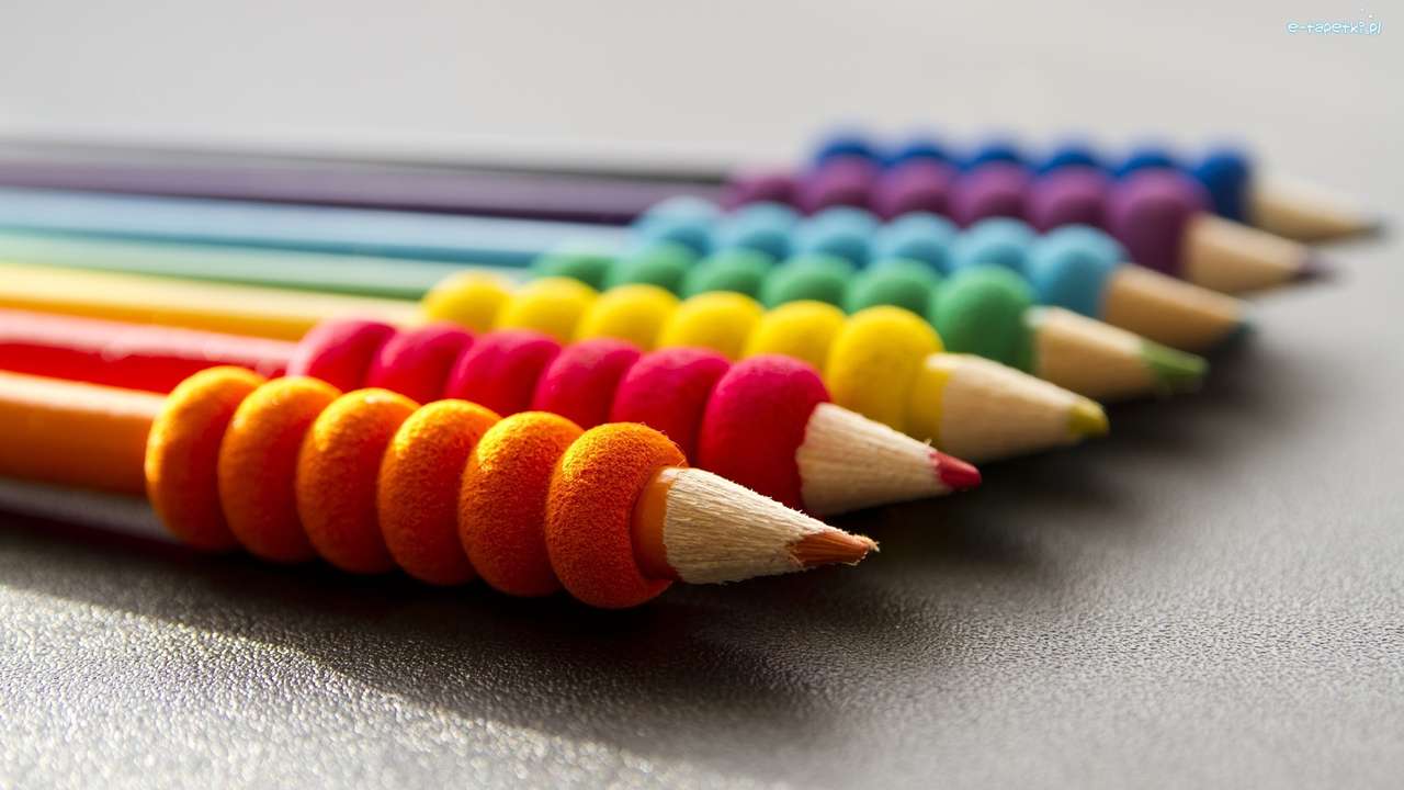 Lápis coloridos puzzle online