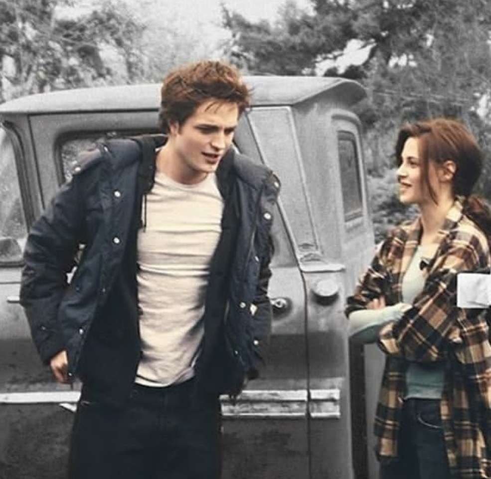 Edward Cullen és Bella Swan az Alkonyat filmből kirakós online