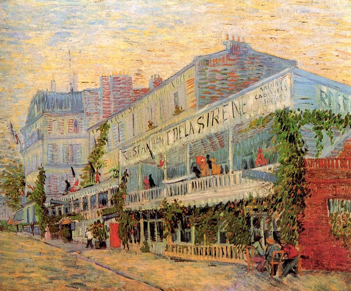 "Restaurant de la sirene" (1887) van gogh pussel på nätet