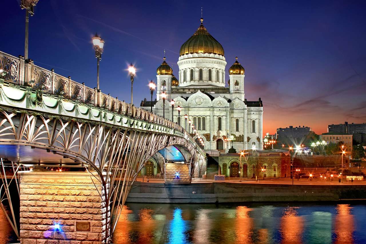 Moskau nachts. Online-Puzzle