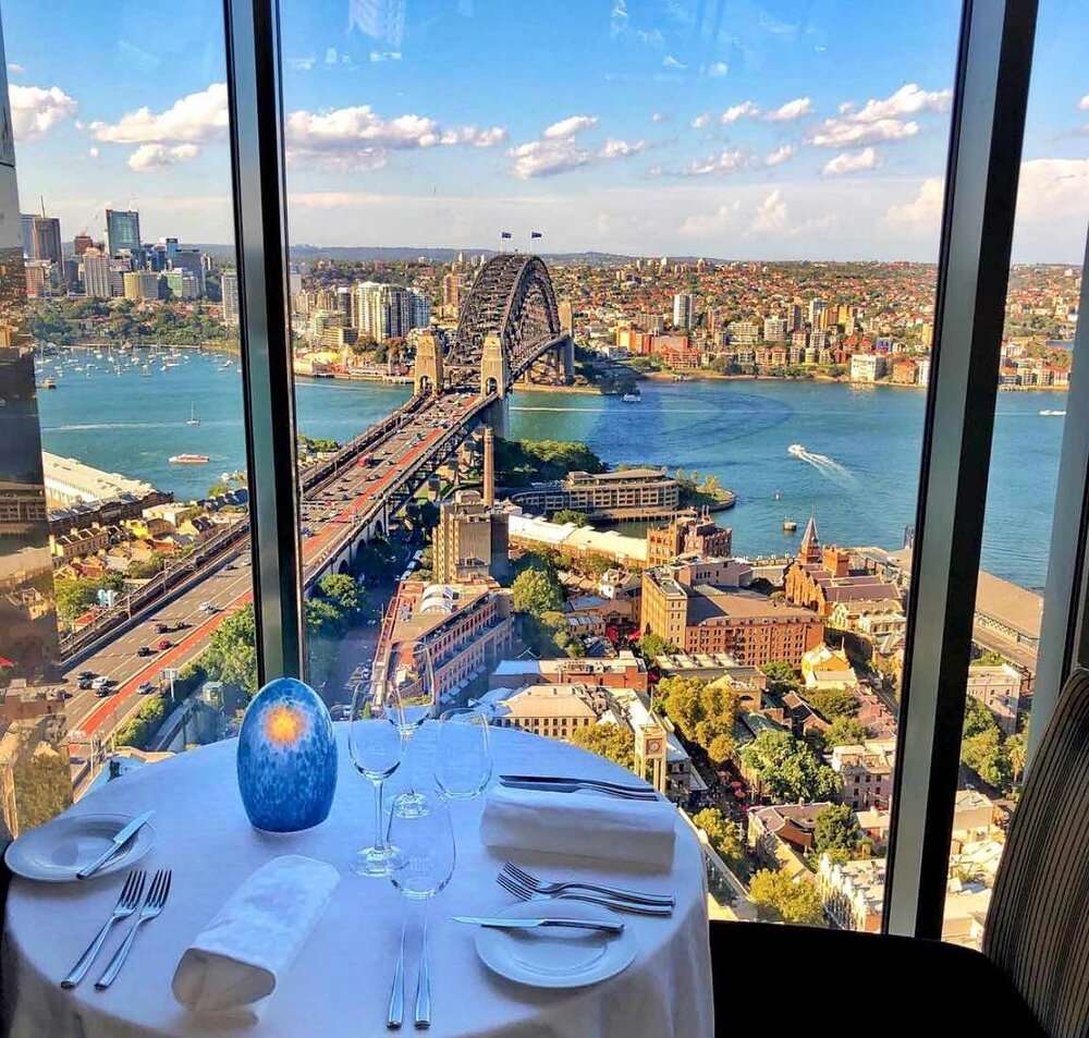 Blick aus dem Restaurant auf Sydney Online-Puzzle