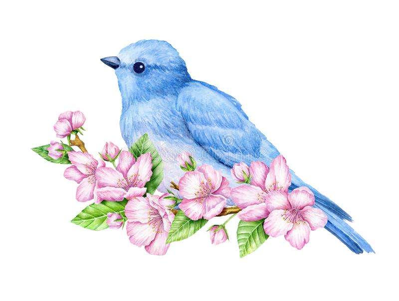 Uccello blu puzzle online