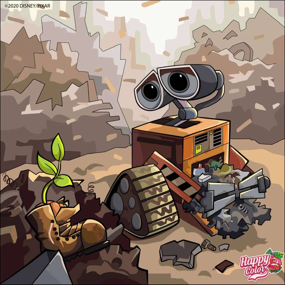 Wall-e et la plante puzzle en ligne