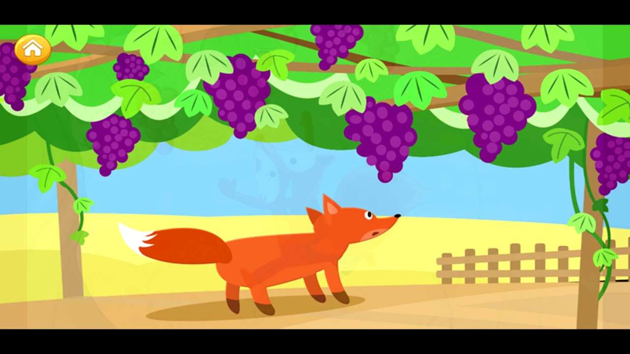 Le renard et le raisin puzzle en ligne