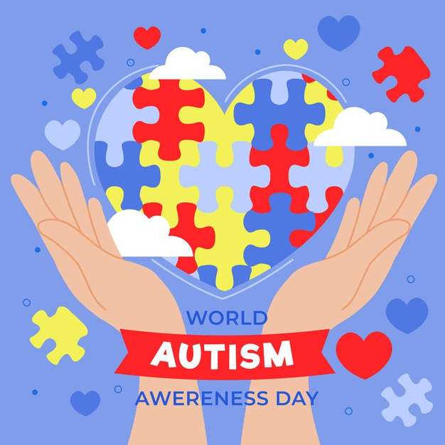 Sensibilisation à l'autisme. puzzle en ligne