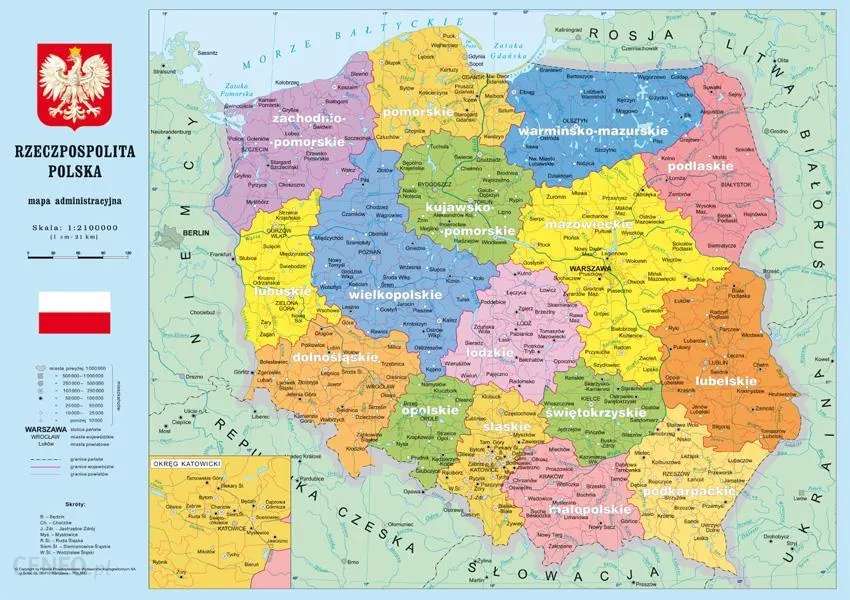 ポーランドの地図 ジグソーパズルオンライン
