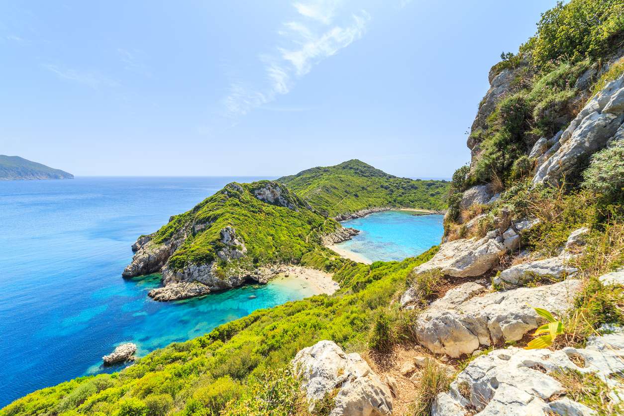 Porto Timoni auf der Insel Korfu Online-Puzzle