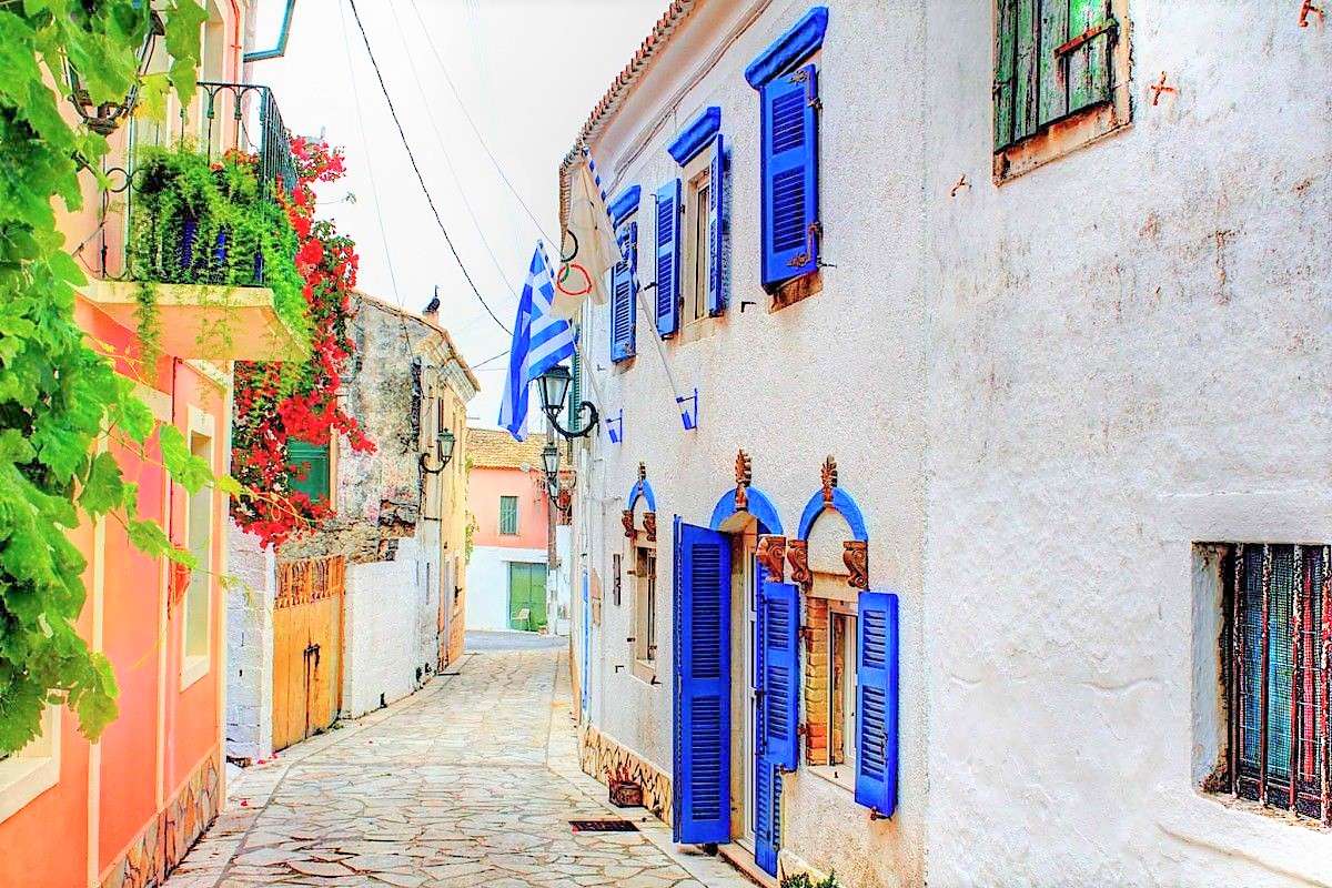 Lakones místo na ostrově Korfu skládačky online