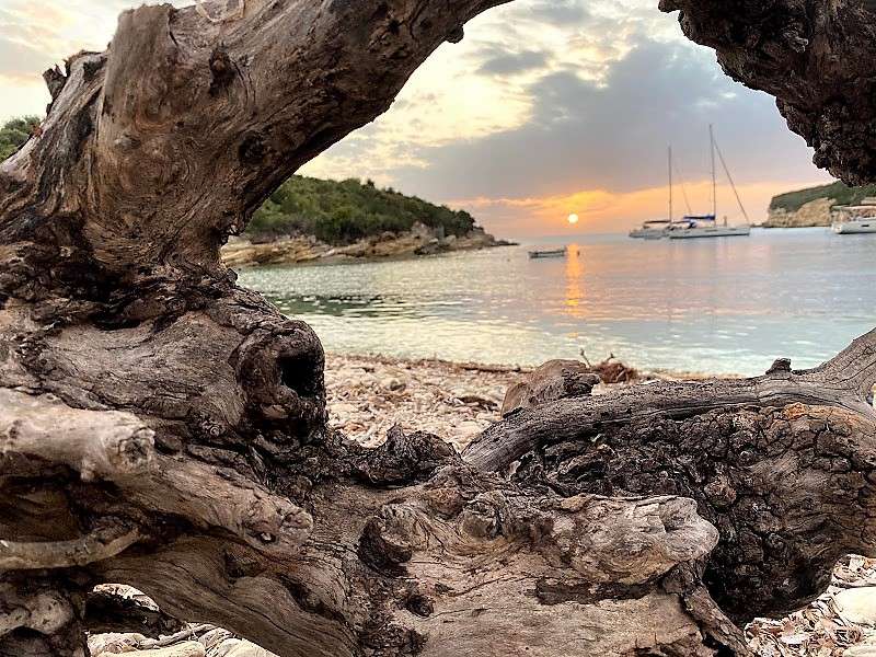 Antipaxos Strand Insel Korfu Puzzlespiel online