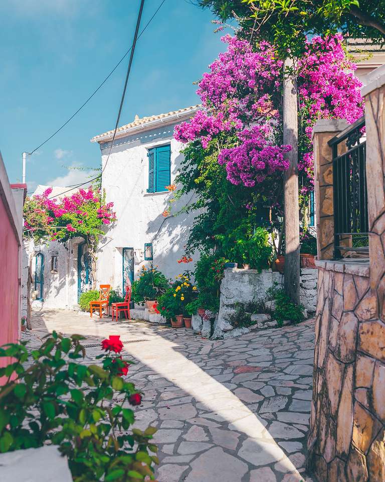 Amfiones Ort auf der Insel Korfu Puzzlespiel online