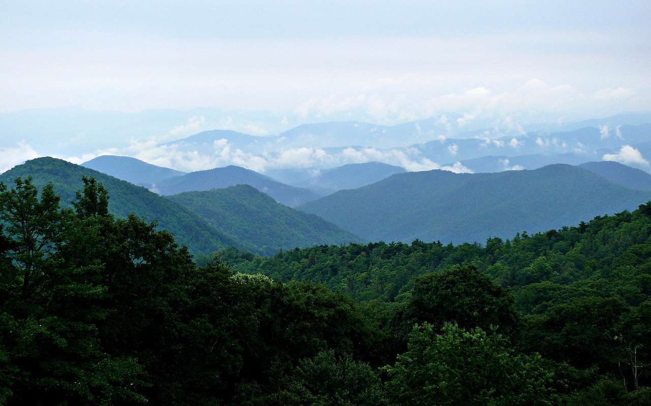 Планините на Blue Ridge онлайн пъзел