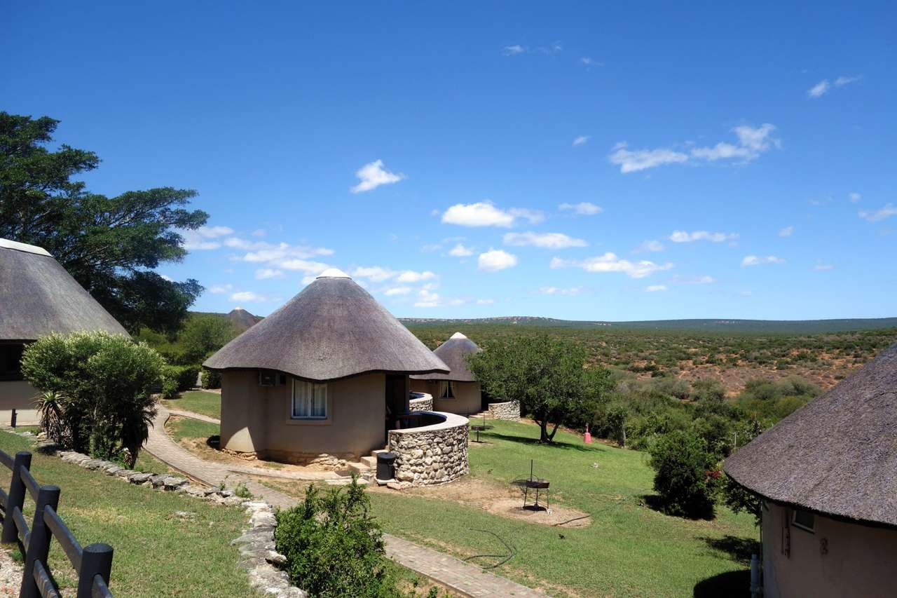 Cottages op het Afrikaanse platteland online puzzel
