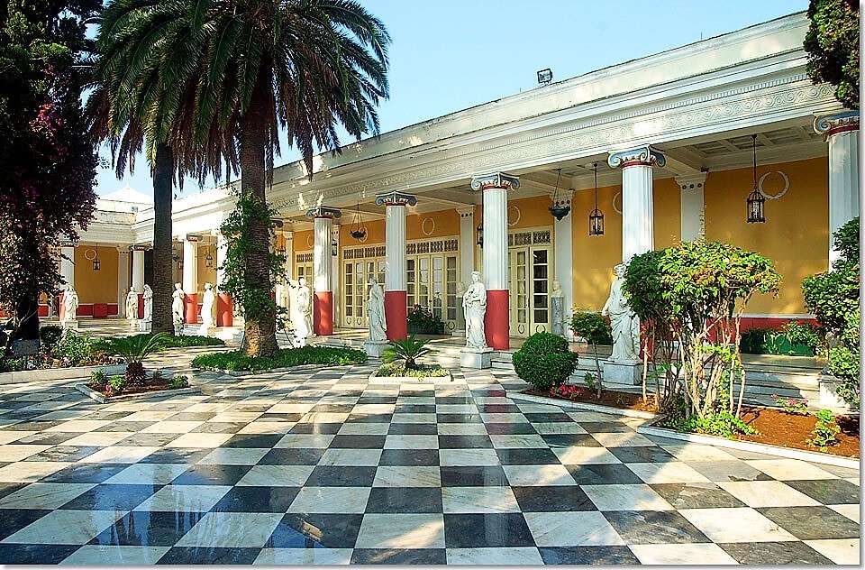Achilleion Palast von Kaiserin Sisi auf Korfu Online-Puzzle