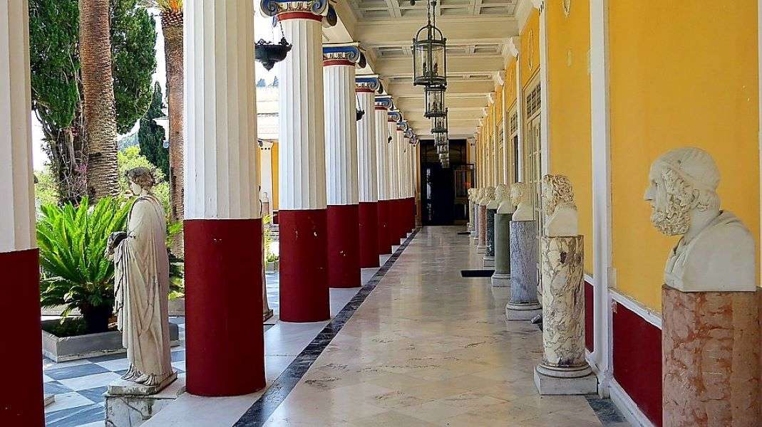Achilleon Palace of Imporpress Sisi em Corfu quebra-cabeças online