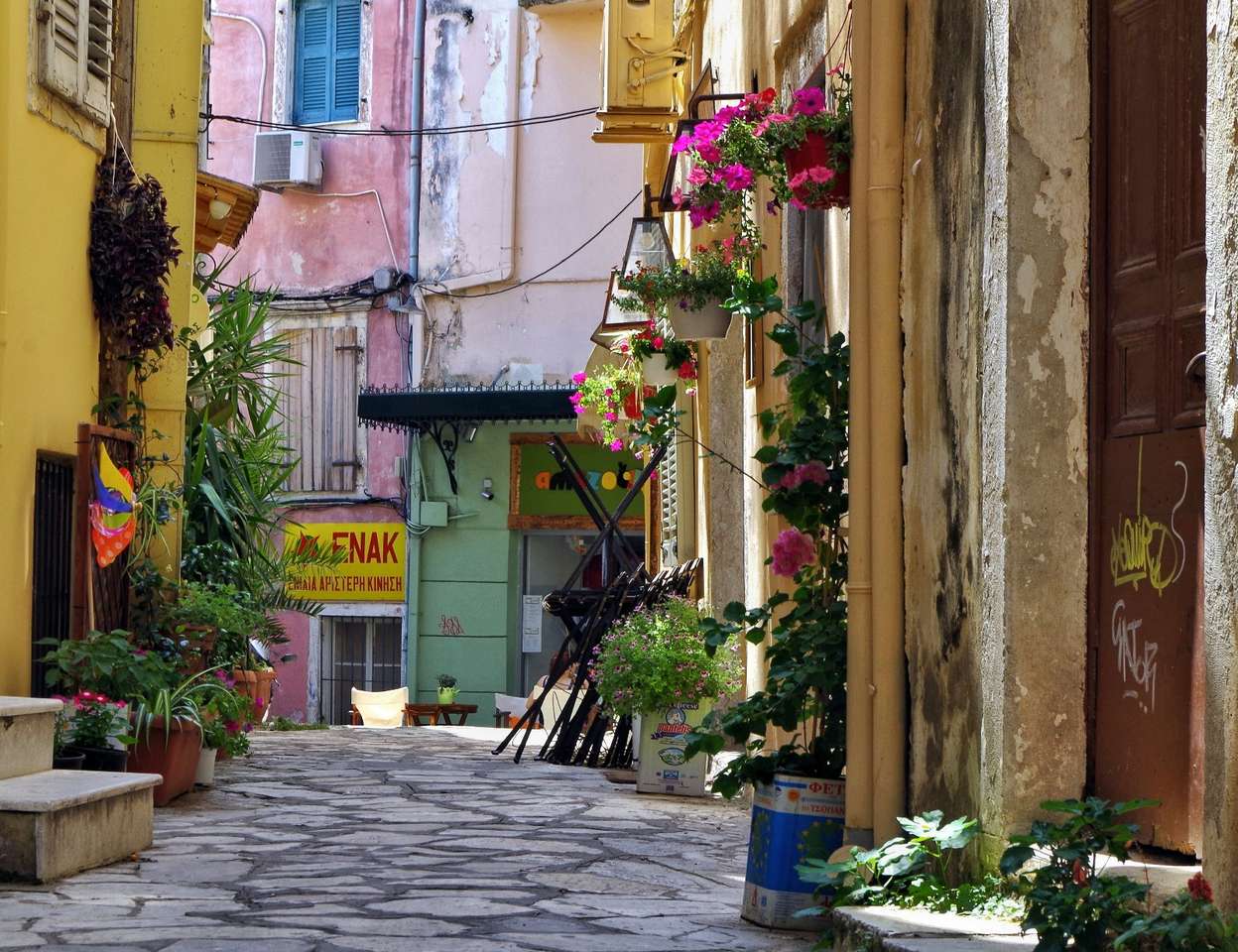 Corfu City Old Town Island Corfu online puzzel