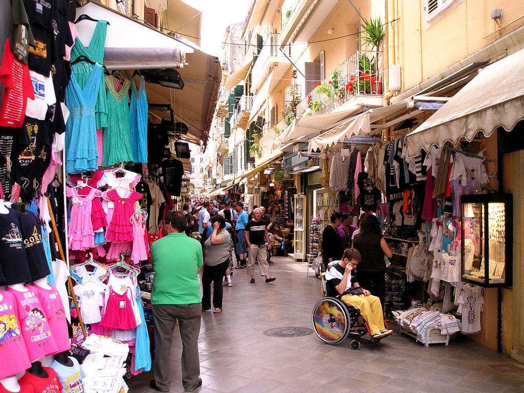 Korfu City Old Town Island Korfu pussel på nätet