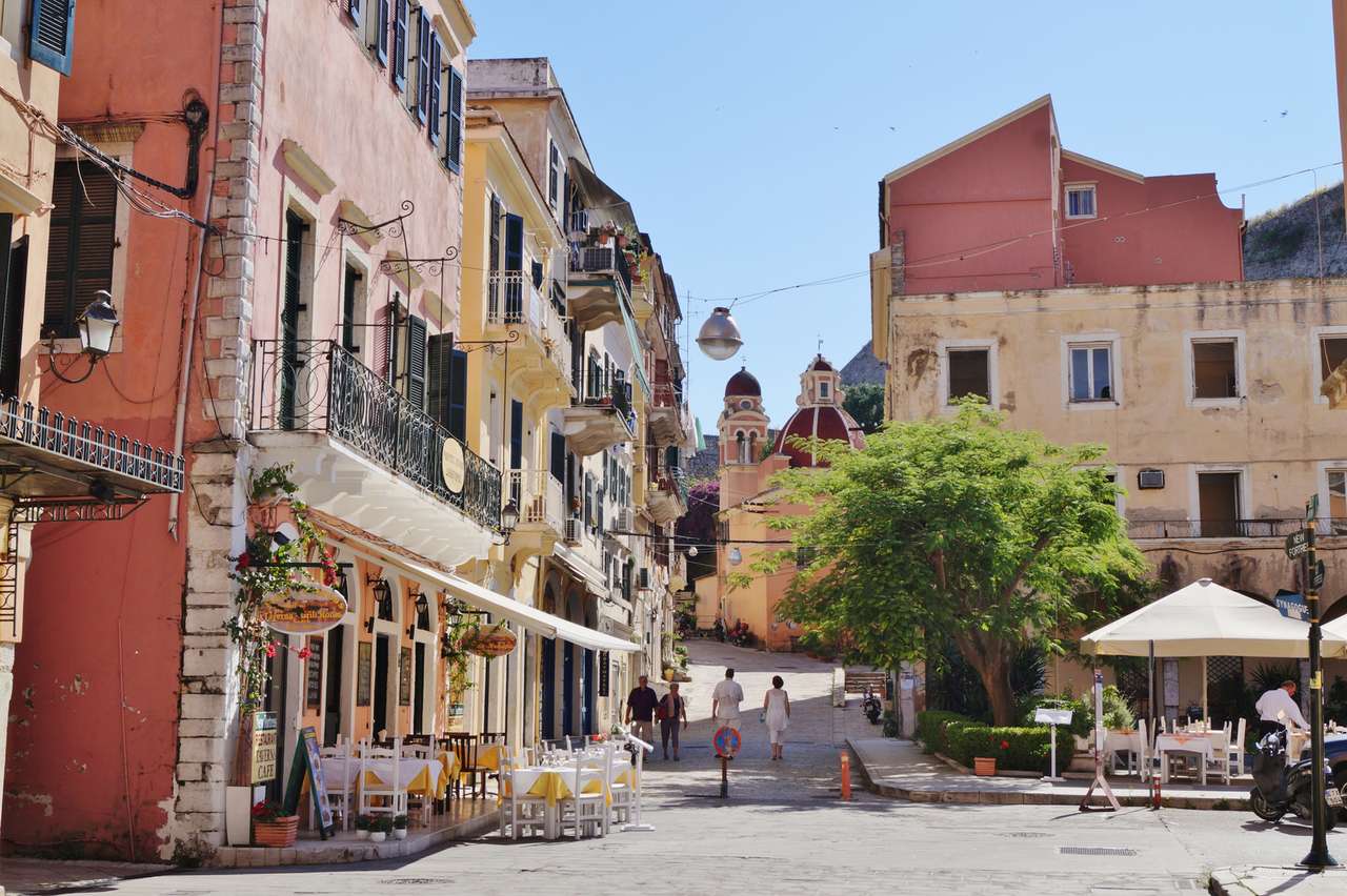 Corfu City Old Town Island Corfu quebra-cabeças online