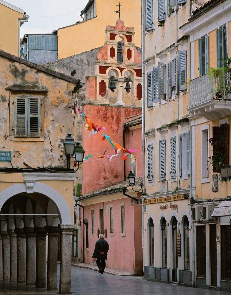 Corfu City Old Town Island Corfu skládačky online