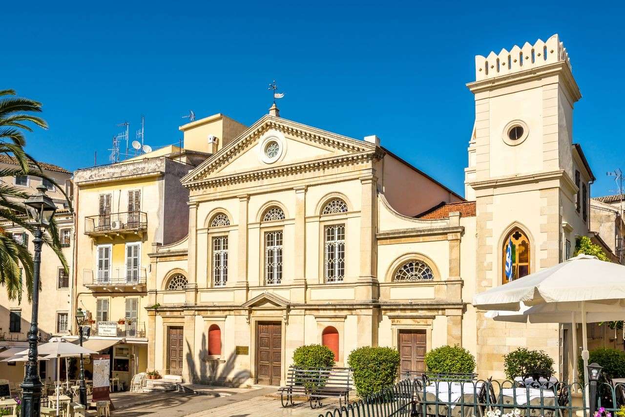Corfu City Cathedral St. Jakob Island Κέρκυρα online παζλ