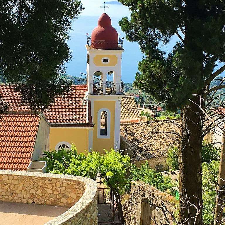 Korfu City Church Island Korfu pussel på nätet