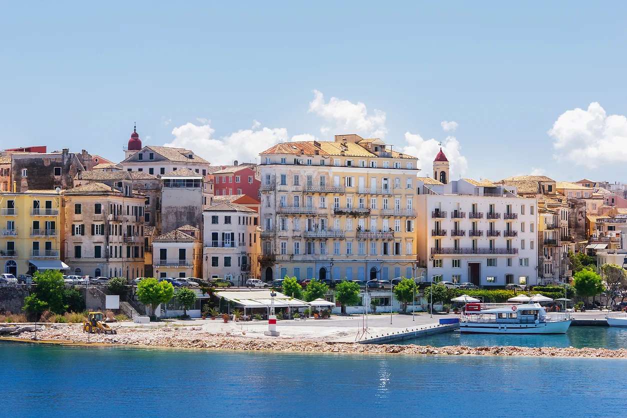 Korfu Stadt Ansicht Insel Korfu Puzzlespiel online