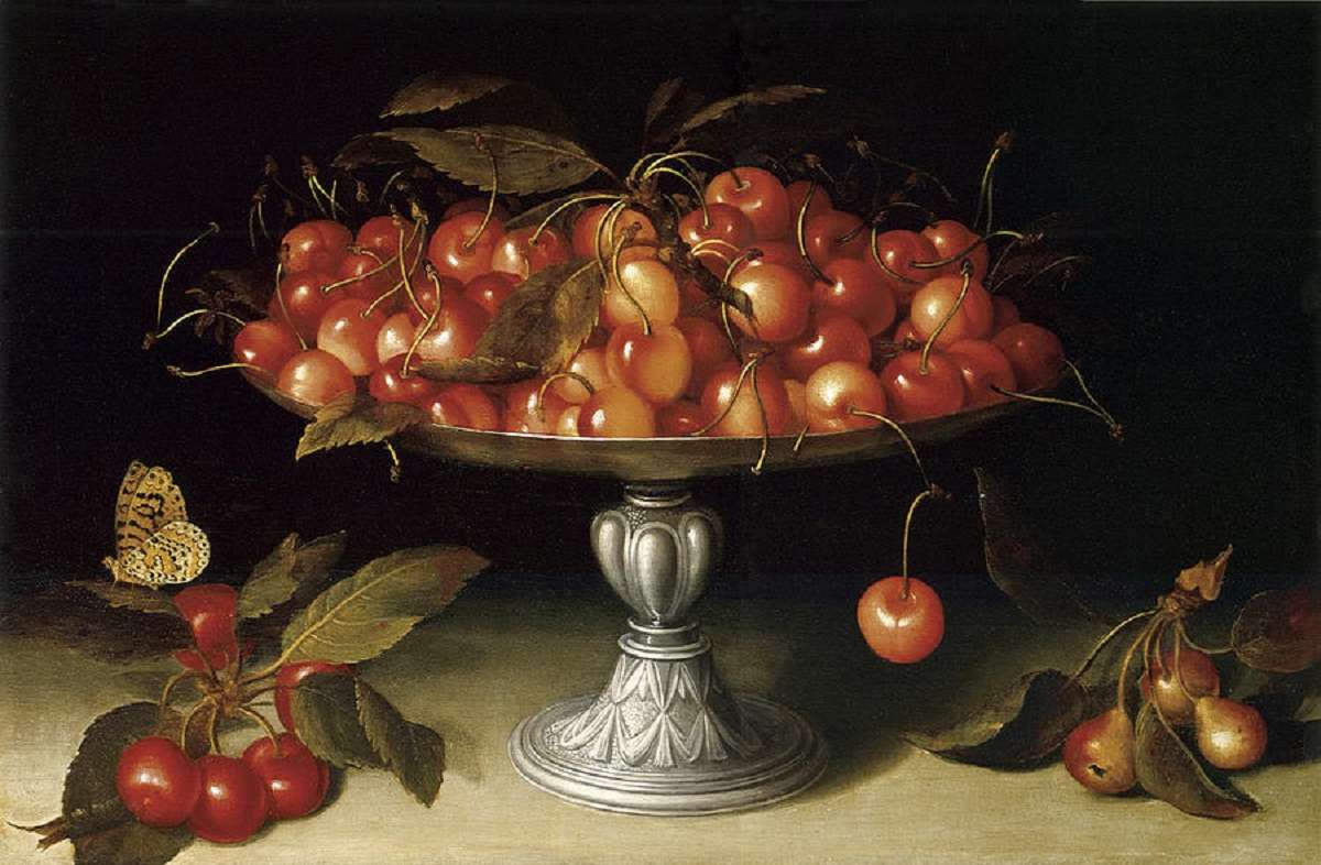 "Κεράσια" της Fede Galizia (1578 - 1630) online παζλ